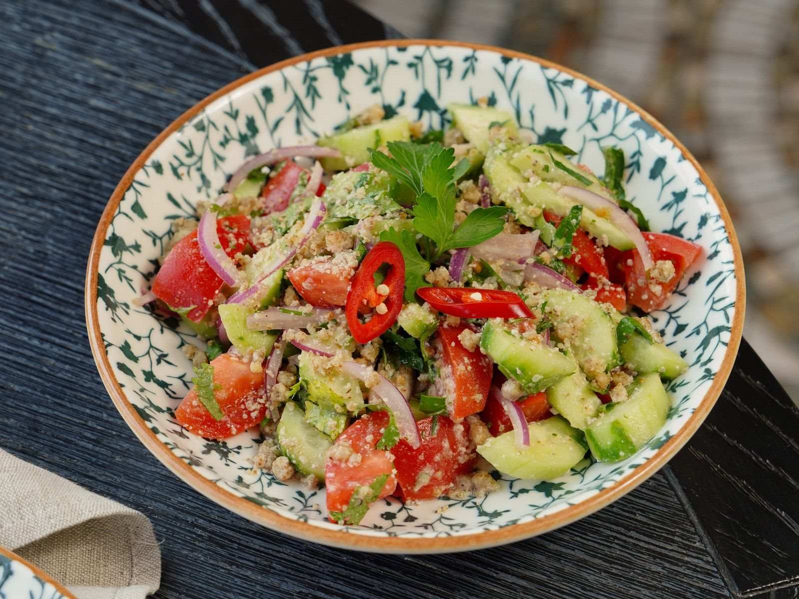 Crispy Chickpea and Herb Salad