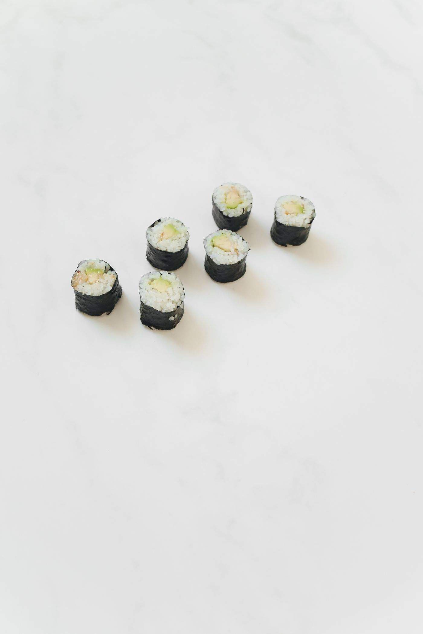 Salmon and Avocado Maki Rolls