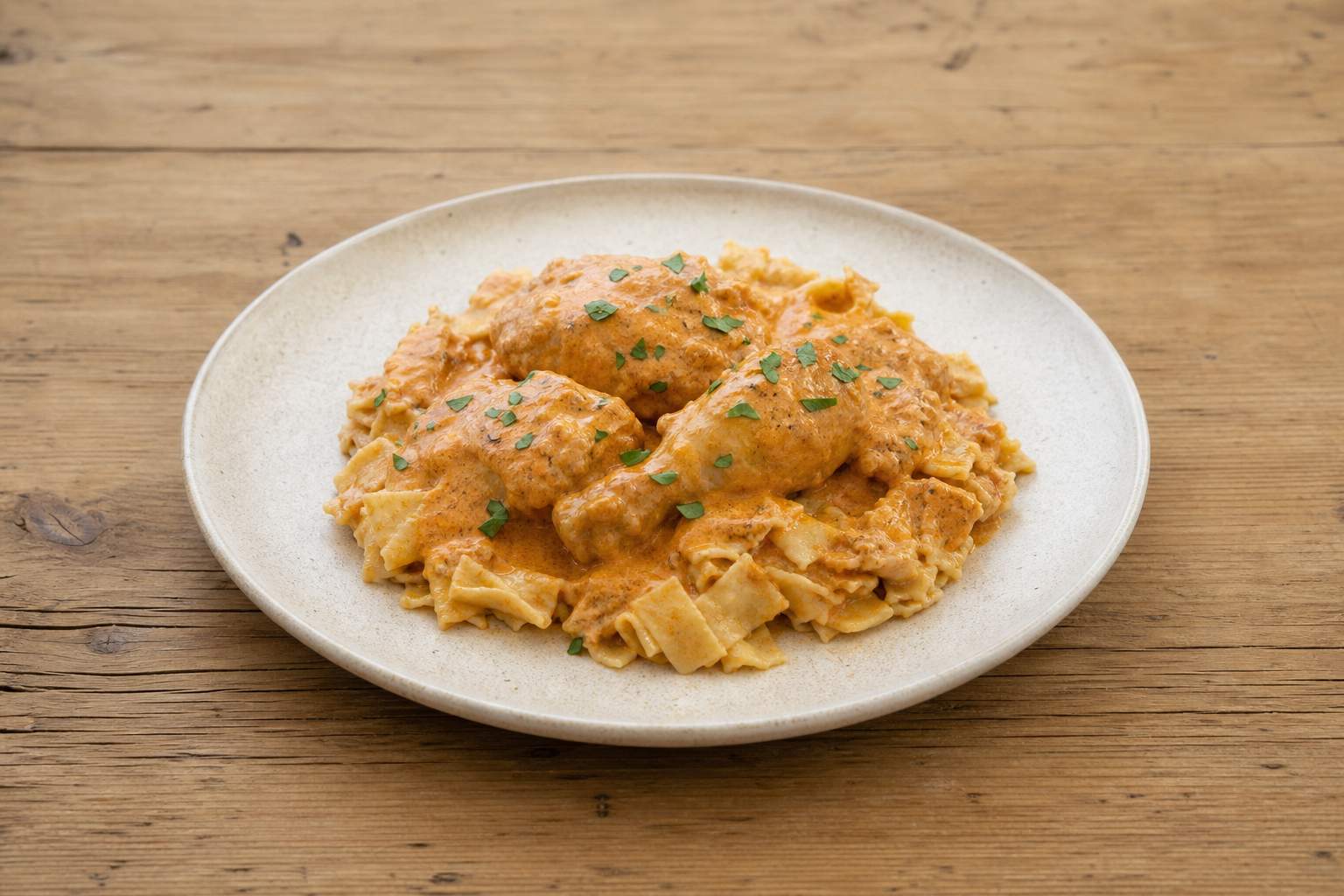 Chicken Paprikash With Homemade Mlinci